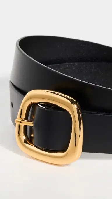 Madewell Sculptural Buckle Belt True Black L | Thumbnail 5