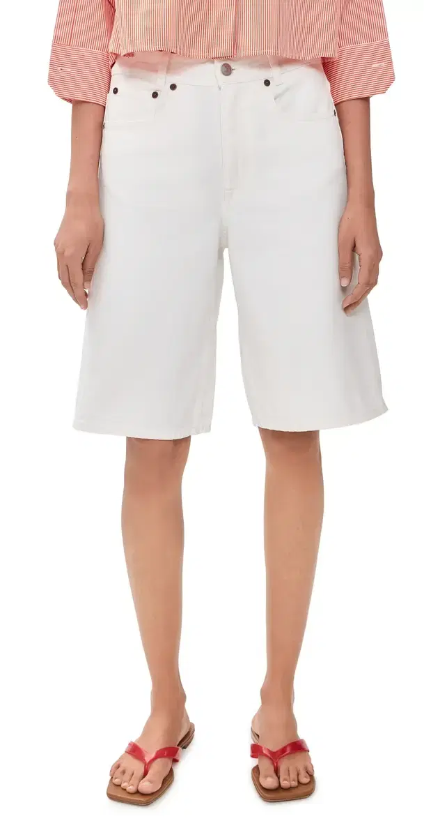 Baggy Fit Shorts White