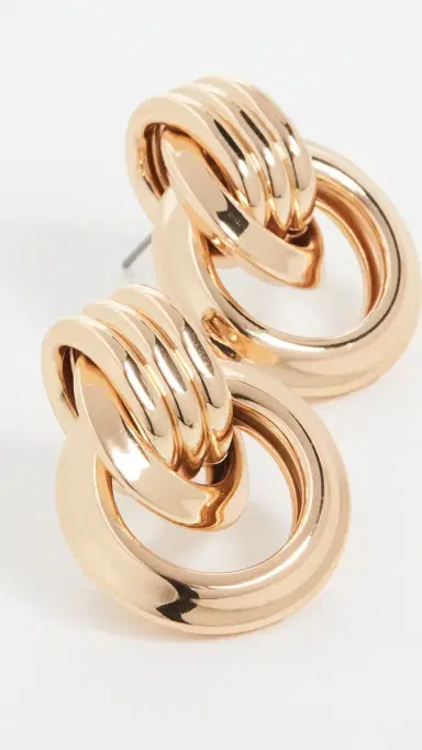 KENNETH JAY LANE 1 1/4 Polished Gold Love Knot Doorknock Polished | Thumbnail 5