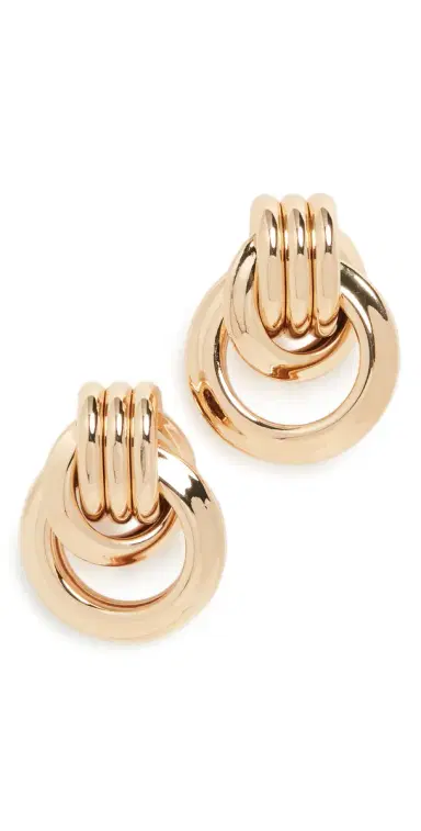 KENNETH JAY LANE 1 1/4 Polished Gold Love Knot Doorknock Polished | Thumbnail 1