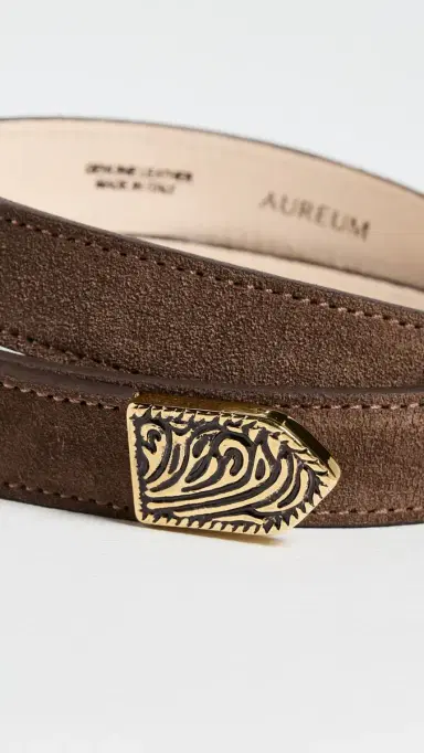 AUREUM No.15 Leather Belt Chocolate M/L | Thumbnail 5