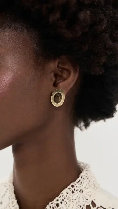 BaubleBar Samira Gold Stud Earrings | Thumbnail 3 BaubleBar Samira Gold Stud Earrings | Thumbnail 3