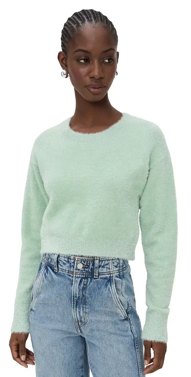 LE BOP Tinsel Cropped Sweater int