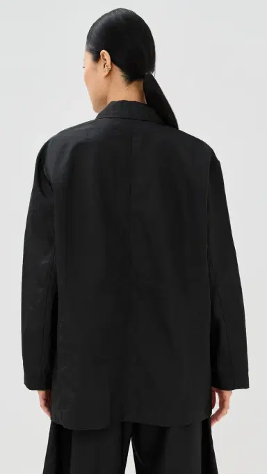 Tibi Crispy Nylon Liam Blazer Black | Thumbnail 4 Tibi Crispy Nylon Liam Blazer Black | Thumbnail 4