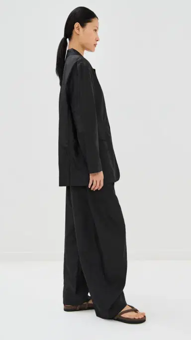 Tibi Crispy Nylon Liam Blazer Black | Thumbnail 5 Tibi Crispy Nylon Liam Blazer Black | Thumbnail 5