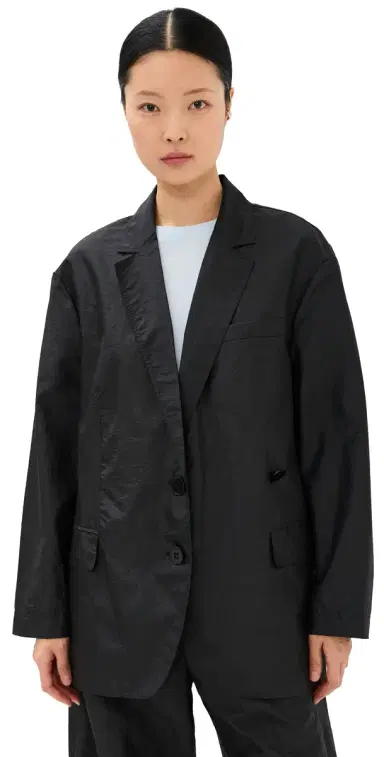 Tibi Crispy Nylon Liam Blazer Black | Thumbnail 1 Tibi Crispy Nylon Liam Blazer Black | Thumbnail 1