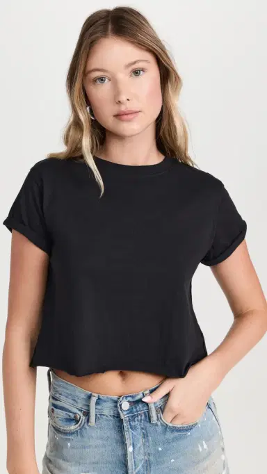 Free People The Perfect Tee Black | Thumbnail 2