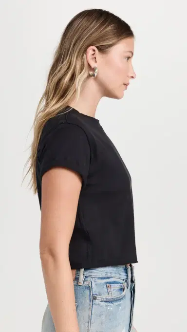 Free People The Perfect Tee Black | Thumbnail 4