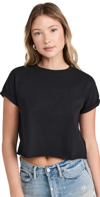 Free People The Perfect Tee Black | Thumbnail 1
