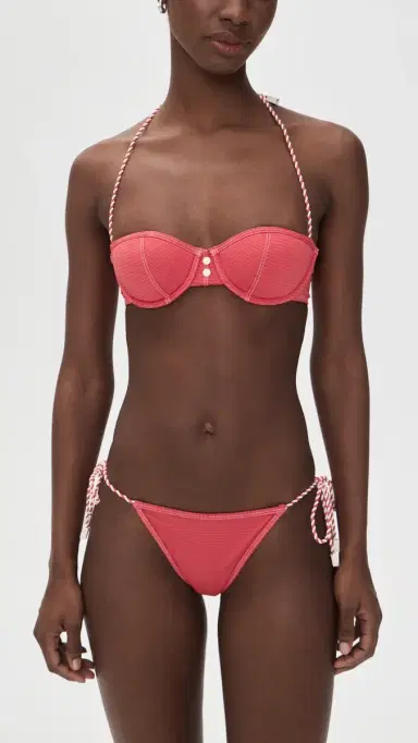 Solid & Striped The Harlow Bikini Bottoms Rooftop Red | Thumbnail 4