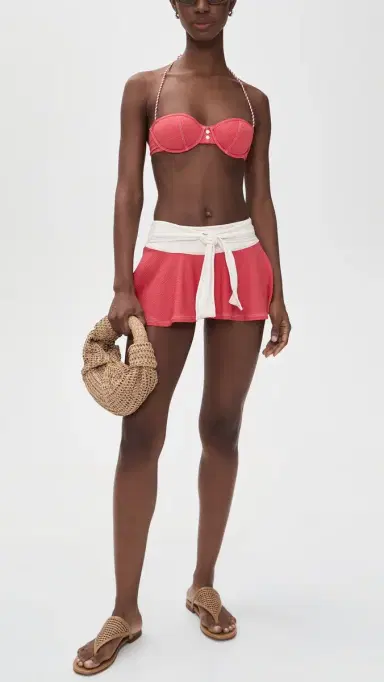 Solid & Striped The Harlow Bikini Bottoms Rooftop Red | Thumbnail 5