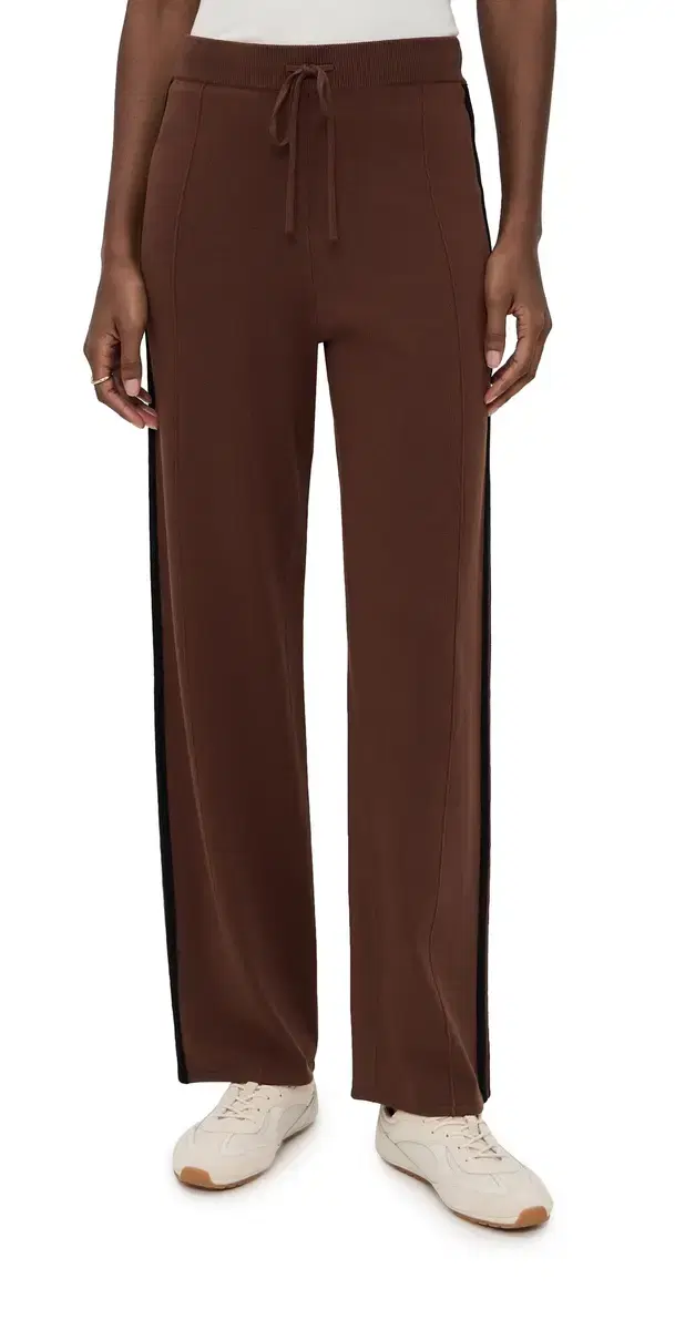 State & Lake Kaia Track Pants Chocolate/Black