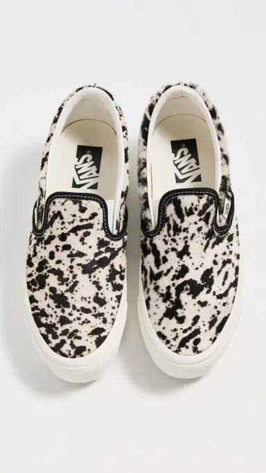 Vans LX Classic Slip On Sneakers Pony Hair Black/White | Thumbnail 5 Vans LX Classic Slip On Sneakers Pony Hair Black/White | Thumbnail 5