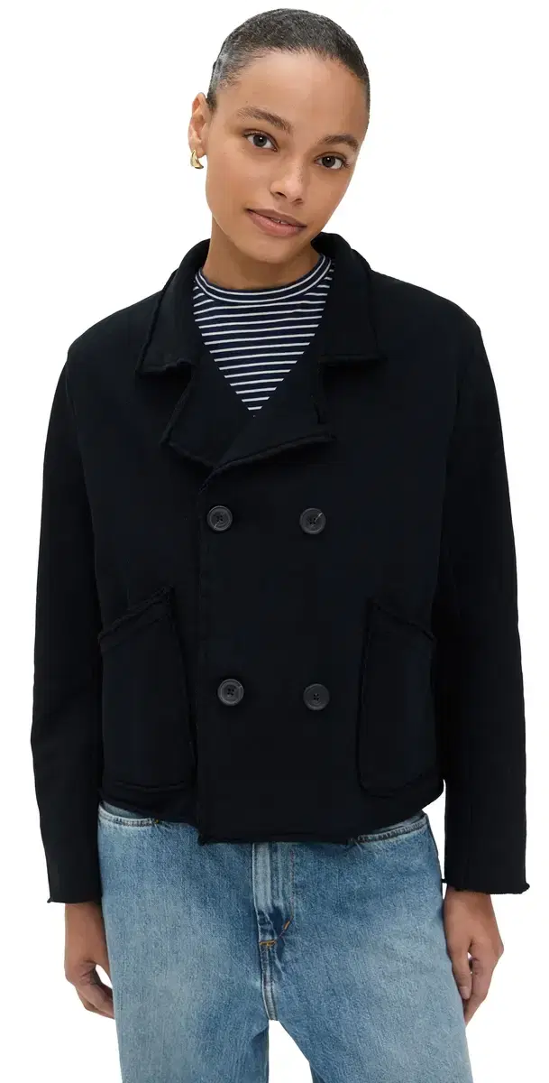 Mini Belfast Crop Peacoat British Royal Navy Mini Belfast Crop Peacoat British Royal Navy