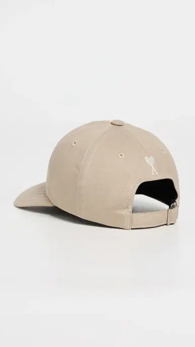 AMI Back Ami De Coeur Cap Beige Taupe One Size | Thumbnail 3 AMI Back Ami De Coeur Cap Beige Taupe One Size | Thumbnail 3