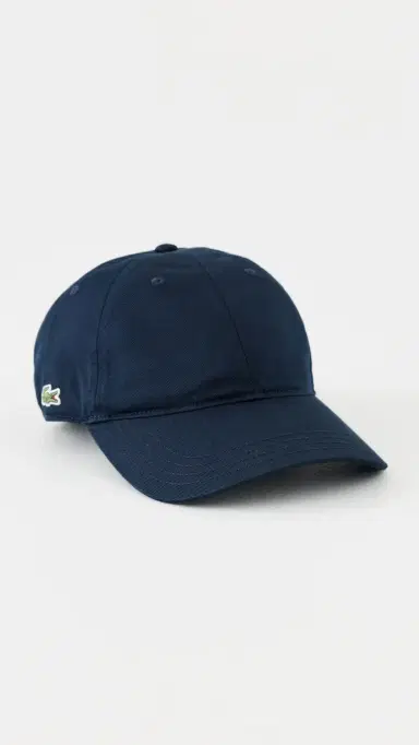 Lacoste Cotton Twill Side Logo Cap Navy Blue One Size | Thumbnail 2