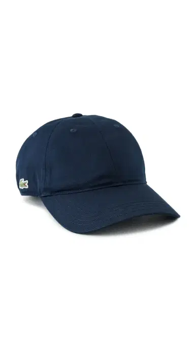 Lacoste Cotton Twill Side Logo Cap Navy Blue One Size | Thumbnail 5