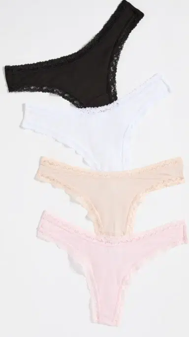 Stripe & Stare Basics Thong 4 Pack ulti | Thumbnail 2