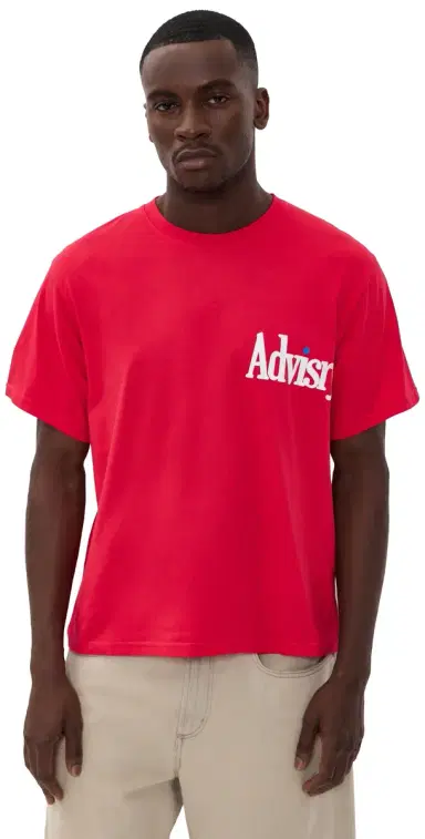 Advisry Dot Logo Tee Red L | Thumbnail 1 Advisry Dot Logo Tee Red L | Thumbnail 1