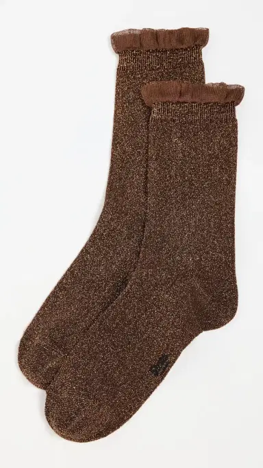 Stems Soft Ruffle Metallic Socks | Thumbnail 2
