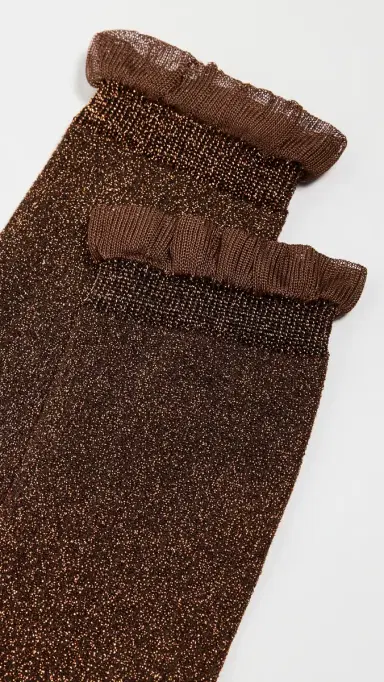 Stems Soft Ruffle Metallic Socks | Thumbnail 3