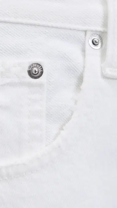 Madewell The Essex Long Baggy Shorts Tile White | Thumbnail 6