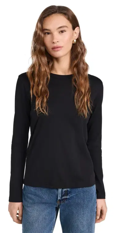 Sold Out NYC The Long Sleeve Perfect Tee in Black Black M | Thumbnail 1