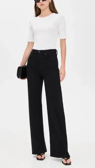 Citizens of Humanity Lyra Wide Leg Jeans Plush Black 23 | Thumbnail 5 Citizens of Humanity Lyra Wide Leg Jeans Plush Black 23 | Thumbnail 5