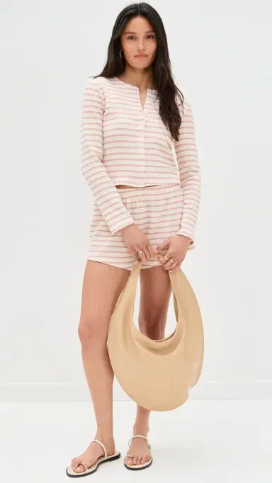LE BOP Eloise Cardigan Pink/White XXS | Thumbnail 5