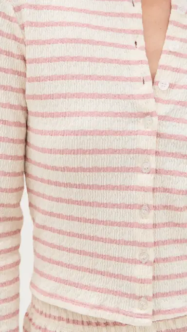 LE BOP Eloise Cardigan Pink/White XXS | Thumbnail 6