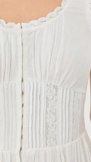 LoveShackFancy Santelle Dress True White | Thumbnail 6
