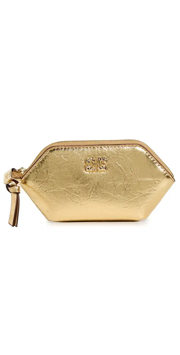 Bou Crushed Coin Purse Gold One Size