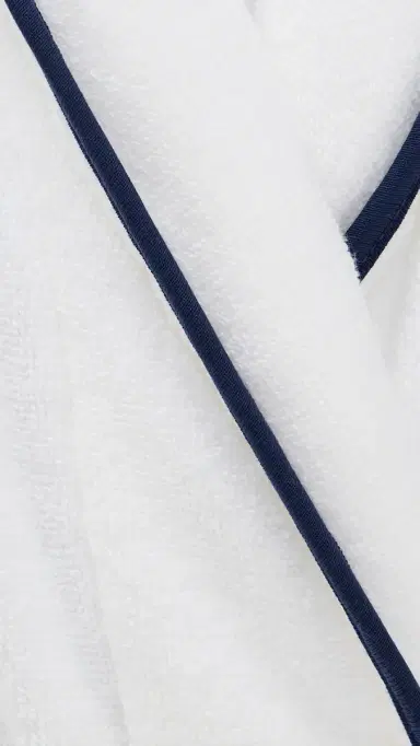 Hill House Home The Hotel Robe White/Navy S/M | Thumbnail 6 Hill House Home The Hotel Robe White/Navy S/M | Thumbnail 6