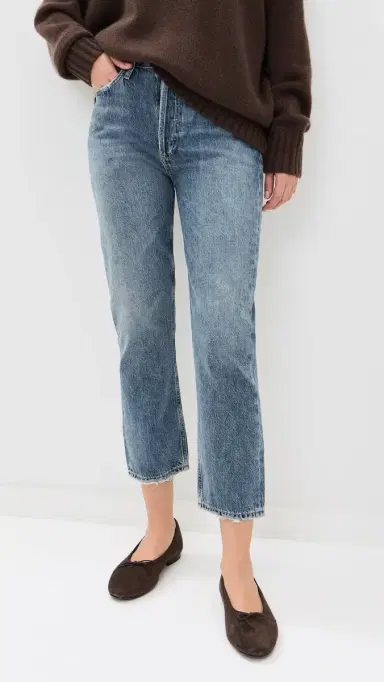 AGOLDE Riley High Rise Straight Crop Jeans | Thumbnail 3 AGOLDE Riley High Rise Straight Crop Jeans | Thumbnail 3
