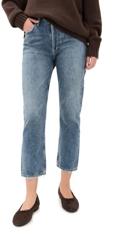 AGOLDE Riley High Rise Straight Crop Jeans | Thumbnail 1 AGOLDE Riley High Rise Straight Crop Jeans | Thumbnail 1