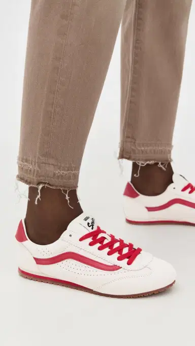 Vans Super Low Pro Sneakers Suede Marshmallow/Racing Red | Thumbnail 3 Vans Super Low Pro Sneakers Suede Marshmallow/Racing Red | Thumbnail 3
