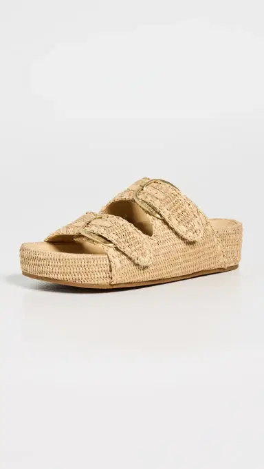 Loeffler Randall Nico Sandals Natural Raffia 9 | Thumbnail 2