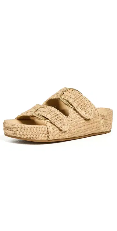 Loeffler Randall Nico Sandals Natural Raffia 9 | Thumbnail 1