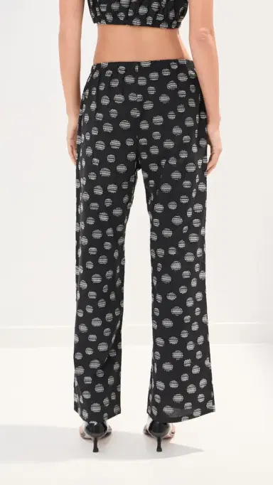 LE BOP Camille Pull On Pants Black/White S | Thumbnail 3