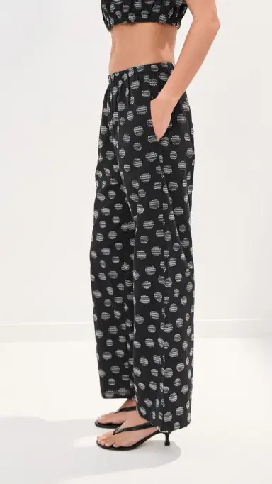 LE BOP Camille Pull On Pants Black/White S | Thumbnail 4