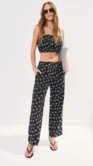 LE BOP Camille Pull On Pants Black/White S | Thumbnail 5