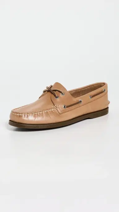 Sperry Authentic Original 2 Eye Leather Boat Shoes Royal Brown 9 | Thumbnail 2