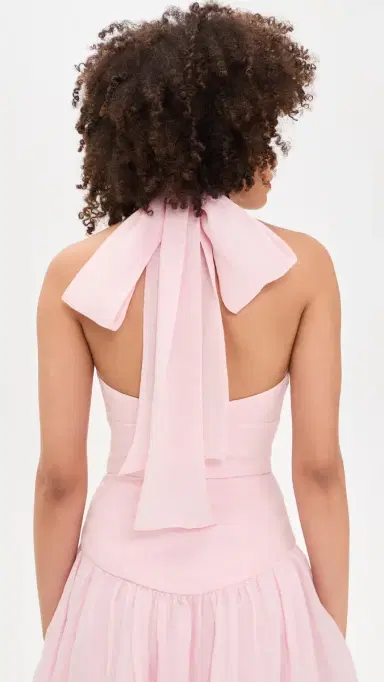Bardot Harlow Ramie Halter Top Bliss Pink 8 | Thumbnail 3