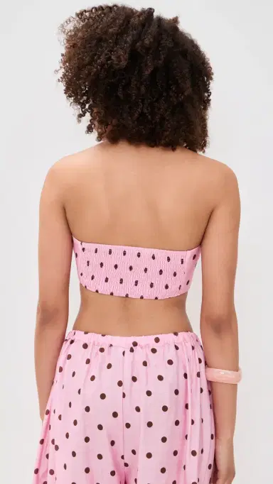SEVEN WONDERS Klea Strapless Top Musk/Choc Polka | Thumbnail 3 SEVEN WONDERS Klea Strapless Top Musk/Choc Polka | Thumbnail 3
