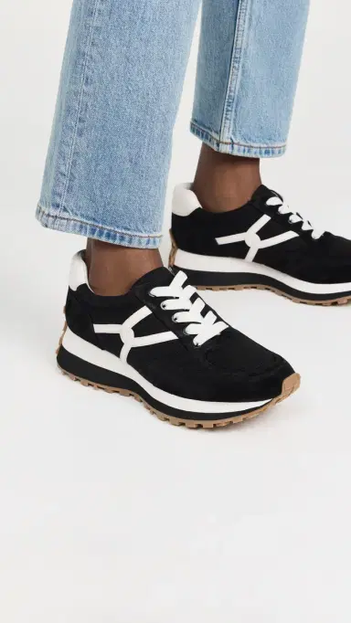 Veronica Beard Valentina Sneakers Black/White 5 | Thumbnail 3 Veronica Beard Valentina Sneakers Black/White 5 | Thumbnail 3