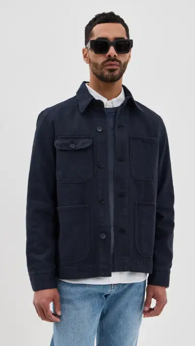 Alex Mill Garment Dyed Work Jacket Dark Navy S | Thumbnail 2