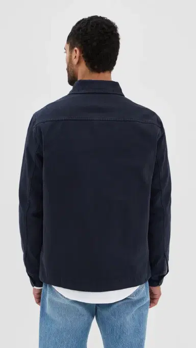 Alex Mill Garment Dyed Work Jacket Dark Navy S | Thumbnail 3