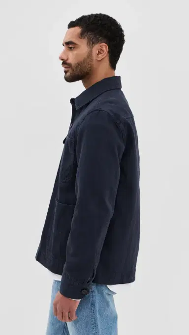Alex Mill Garment Dyed Work Jacket Dark Navy S | Thumbnail 4