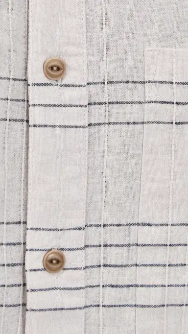 McTavish Hemp Long Sleeve Shirt White Multi | Thumbnail 6