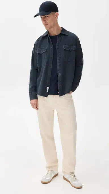 rag & bone Classic Flame Tee Navy M | Thumbnail 5
